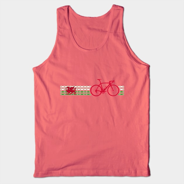 Bike Stripes Wales (Chain) Tank Top by sher00